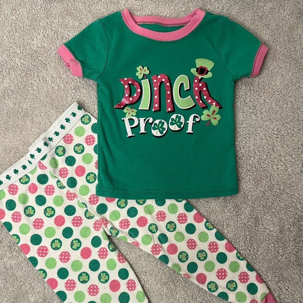 St. Patrick’s Day Matching Pajamas Set 18 months